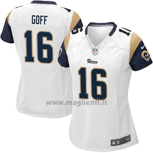 Maglia NFL Game Donna Los Angeles Rams Goff Bianco